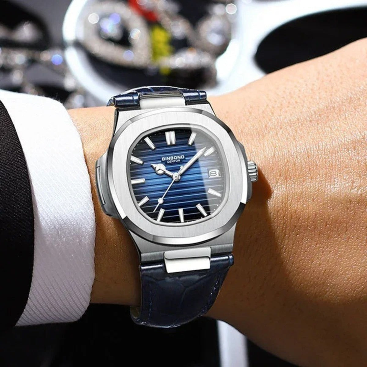 Watch Luxe Black Leather