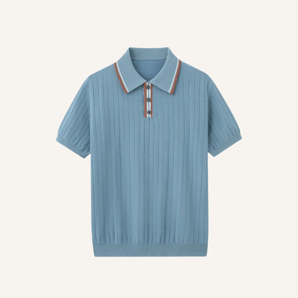 Polo Shirt Loreanni Ribbed
