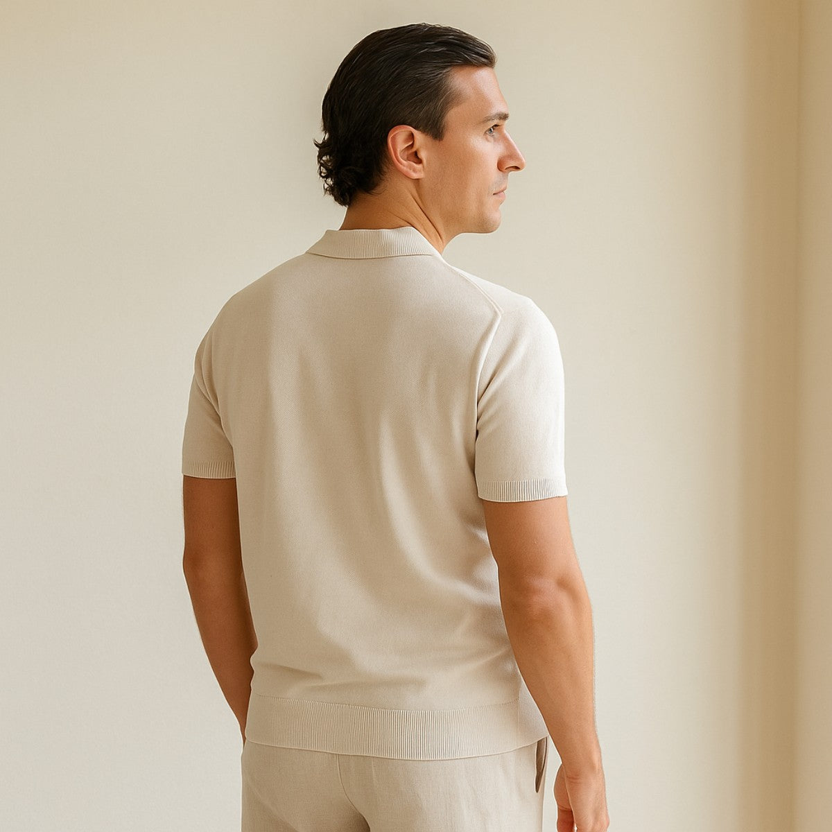 Polo Shirt Montelle Striped Knit